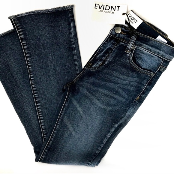 Evidnt NWT Raw Edge Straight Leg Ankle Jeans, 24 - Picture 1 of 8